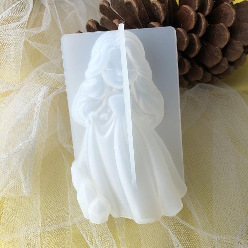 Soap Mold Silicone Loaf - 3D carino principessa candela in silicone
