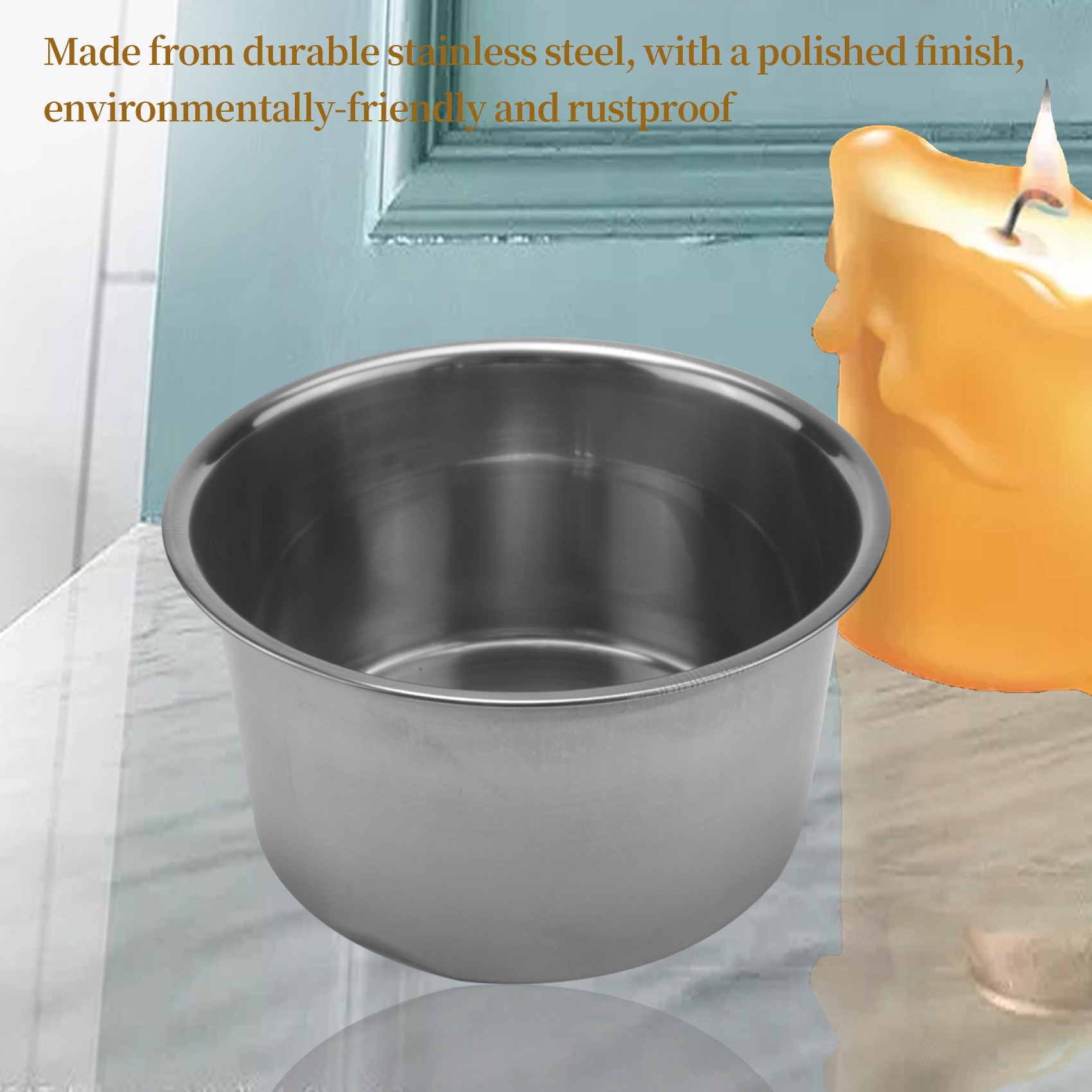 Soap Making Double Boiler - Set AEE4-4 in Acciaio Inox con
