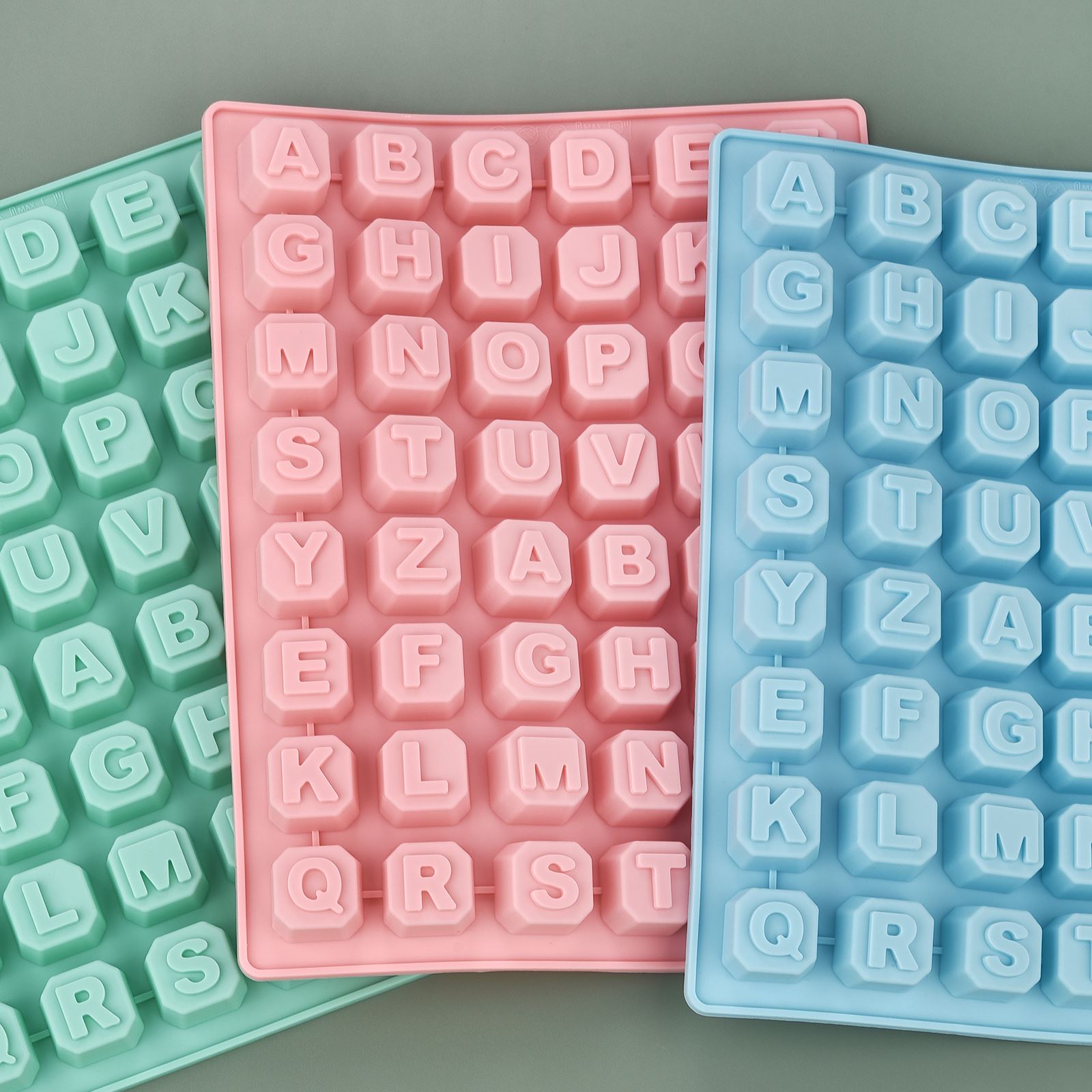Soap Mold Silicone Loaf - 48 Lettera Enghish Lettera dell'alfabeto Stampo