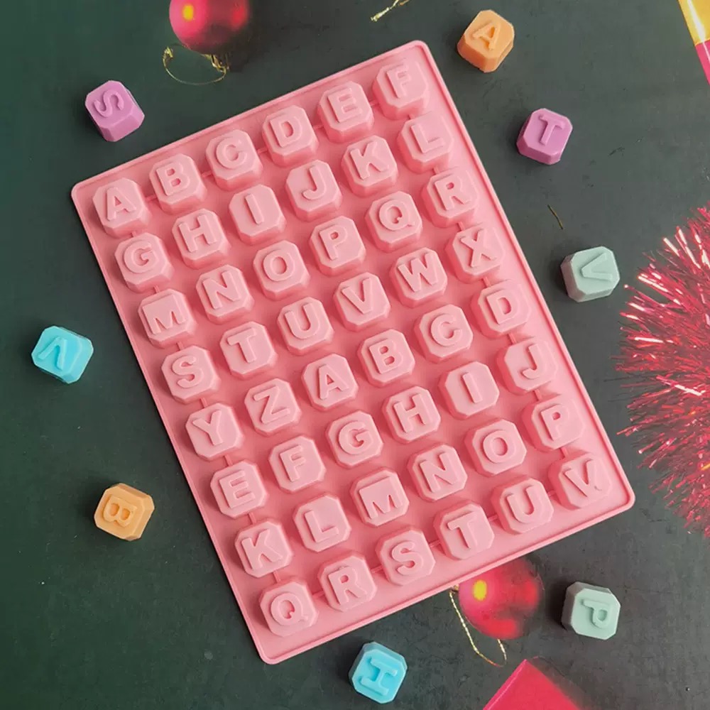 Soap Mold Silicone Loaf - 48 Lettera Enghish Lettera dell'alfabeto Stampo