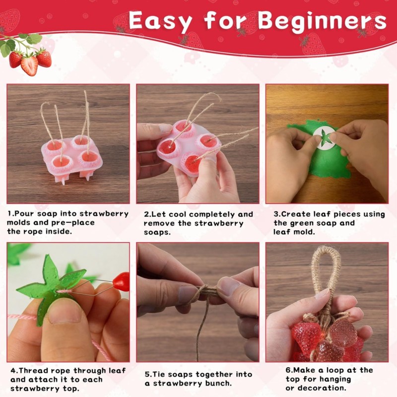 Soap Making In Home - ABYN-DIY Set di Stampi per Sapone