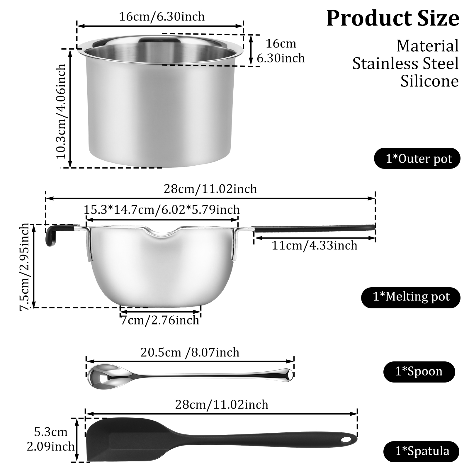 Set di Pentole a Doppio Fondo  - Soap Making Double Boiler recensione e prezzo
